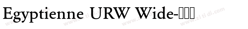 Egyptienne URW Wide字体转换
